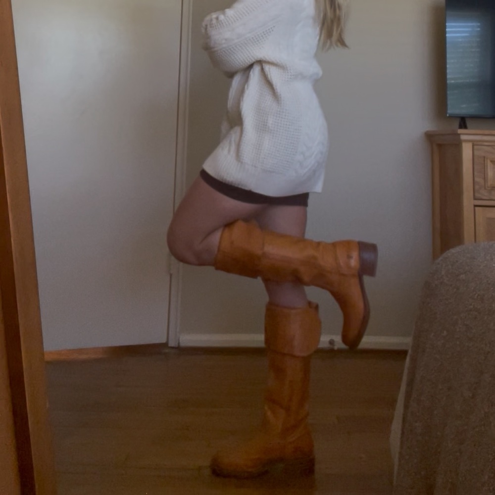 Frye Tan Heeled Boots for Women